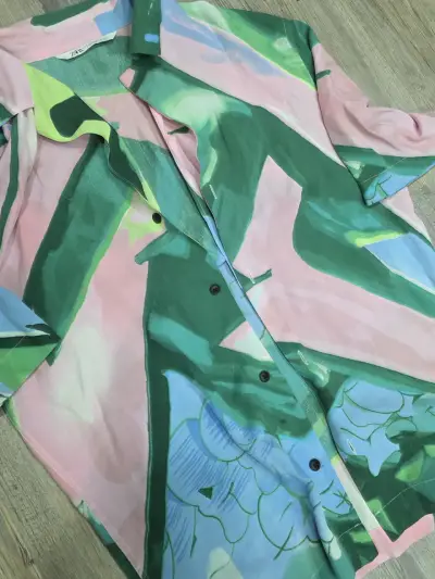 Camisa estampada colorida Zara - miniatura 5
