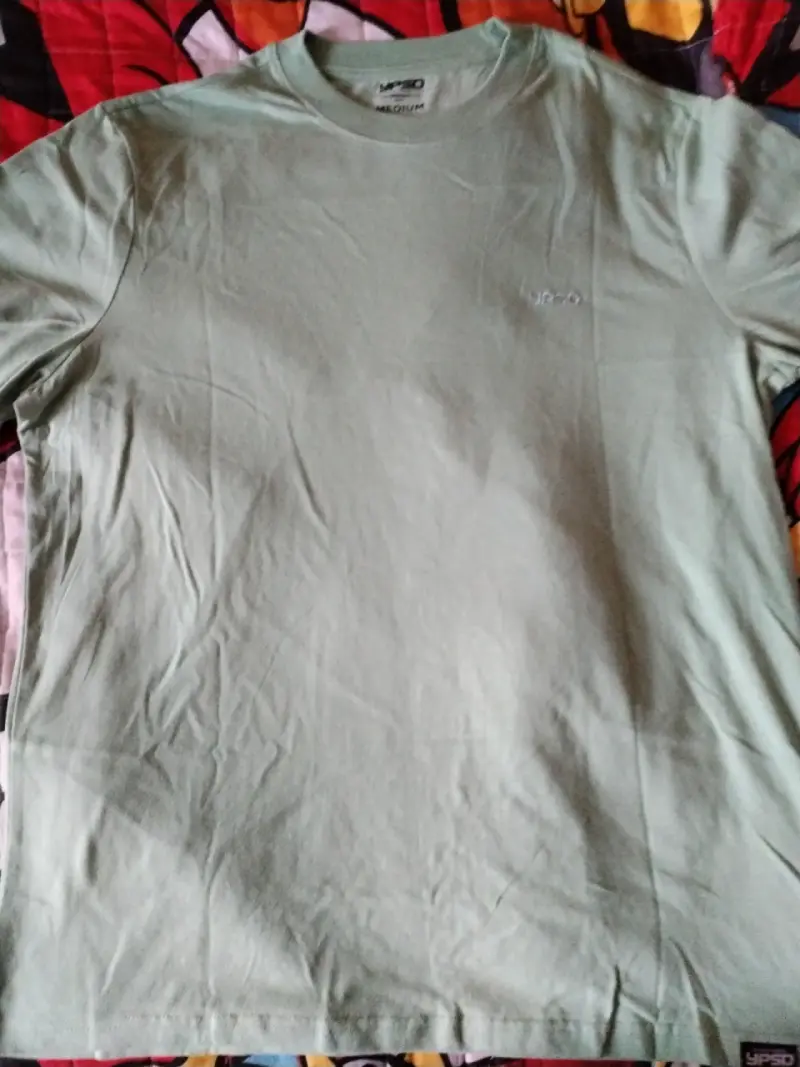Polera verde manga corta - 1