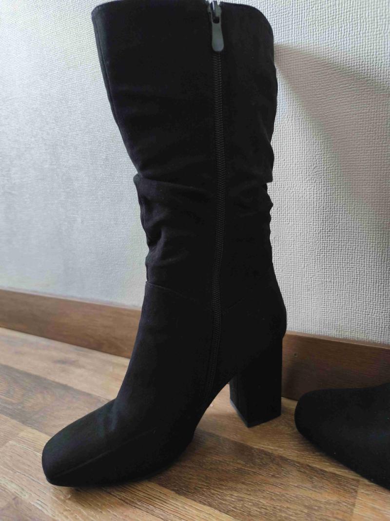 Botas negras de gamuza - 5