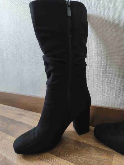 Botas negras de gamuza - miniatura 5