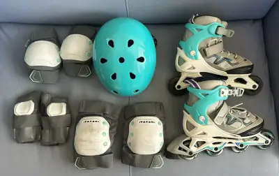 Conjunto patines y protecciones OXEO - miniatura 1