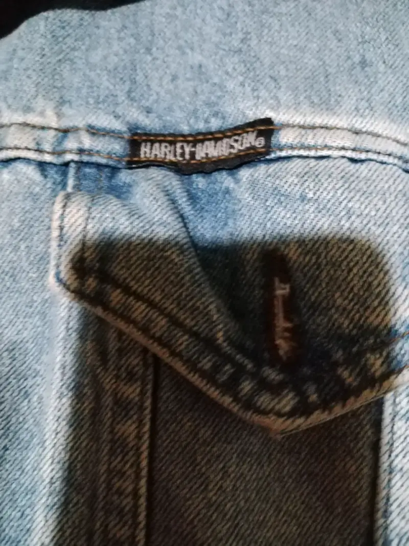 Chaqueta de mezclilla azul Harley Davison - 2