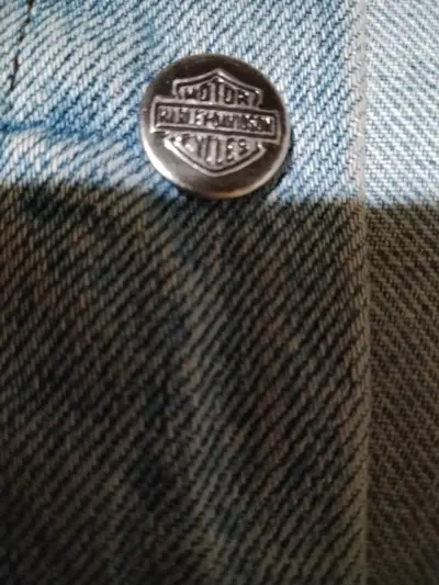 Chaqueta de mezclilla azul Harley Davison - miniatura 5