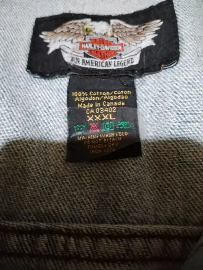 Chaqueta de mezclilla azul Harley Davison - miniatura 6