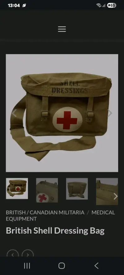 Bolso militar de la cruz roja - miniatura 5