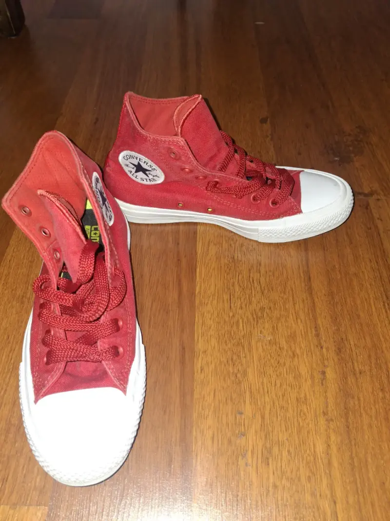 Zapatillas rojas de lona - 3