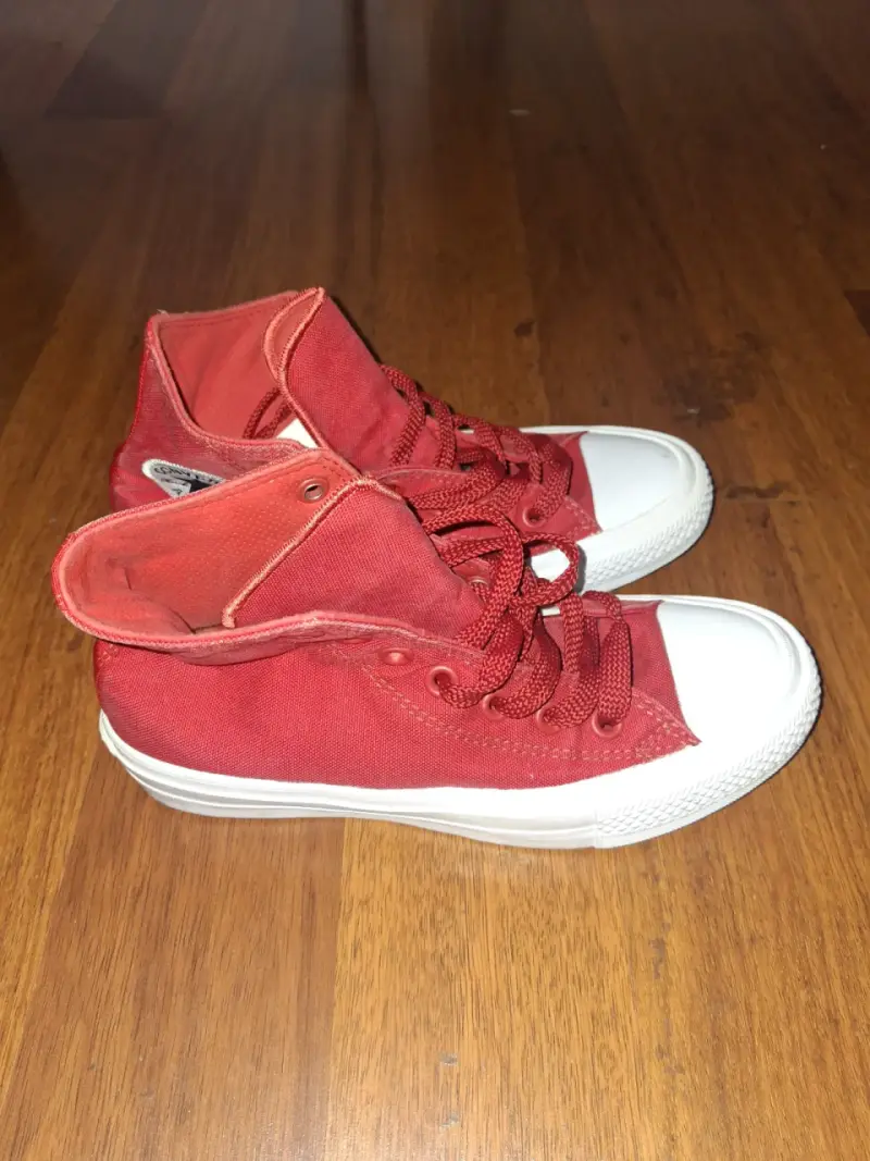 Zapatillas rojas de lona - 4