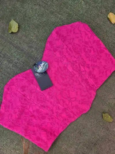 Top strapless fucsia encaje - miniatura 1