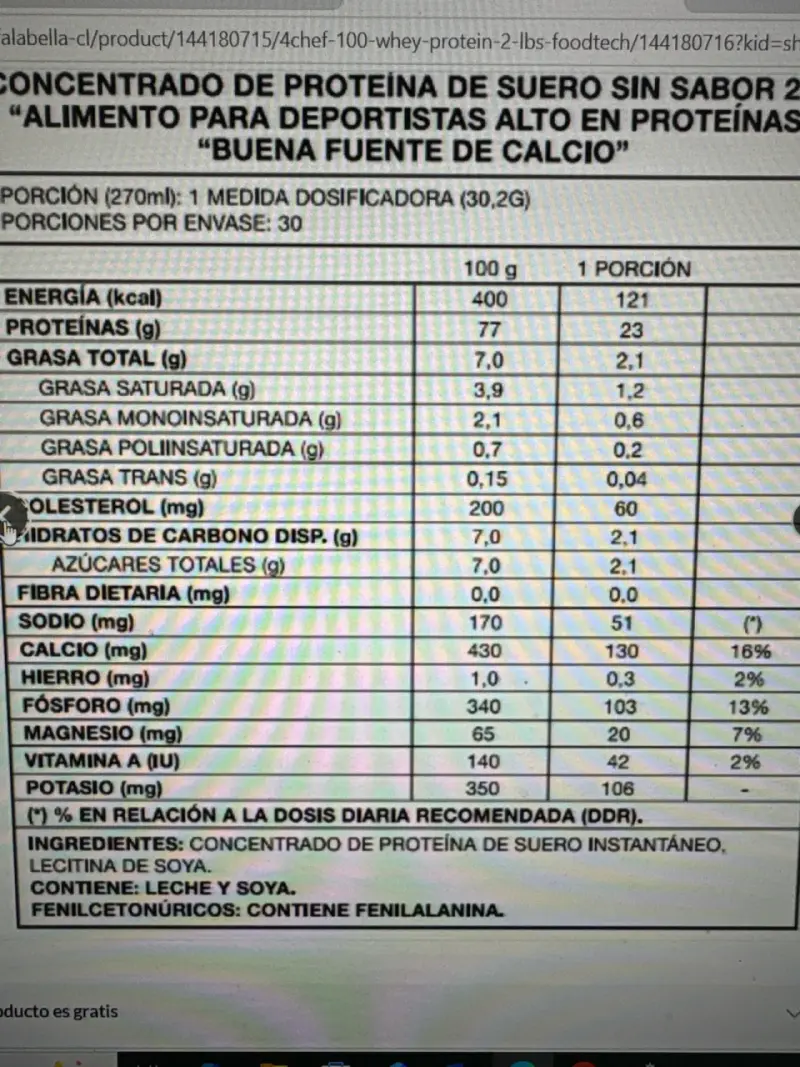 Proteína Whey Chef 2lbs - 2