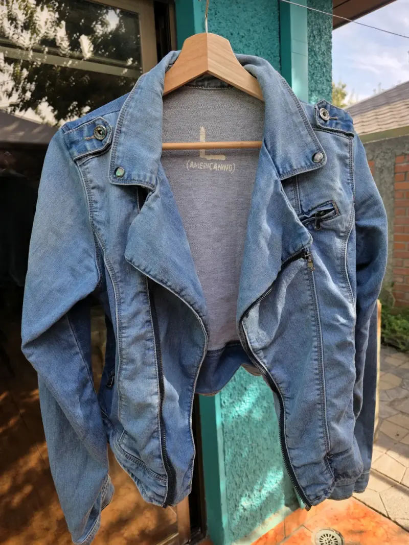 Chaqueta de mezclilla azul