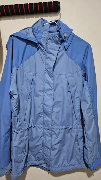 Chaqueta mujer azul impermeable - miniatura 1