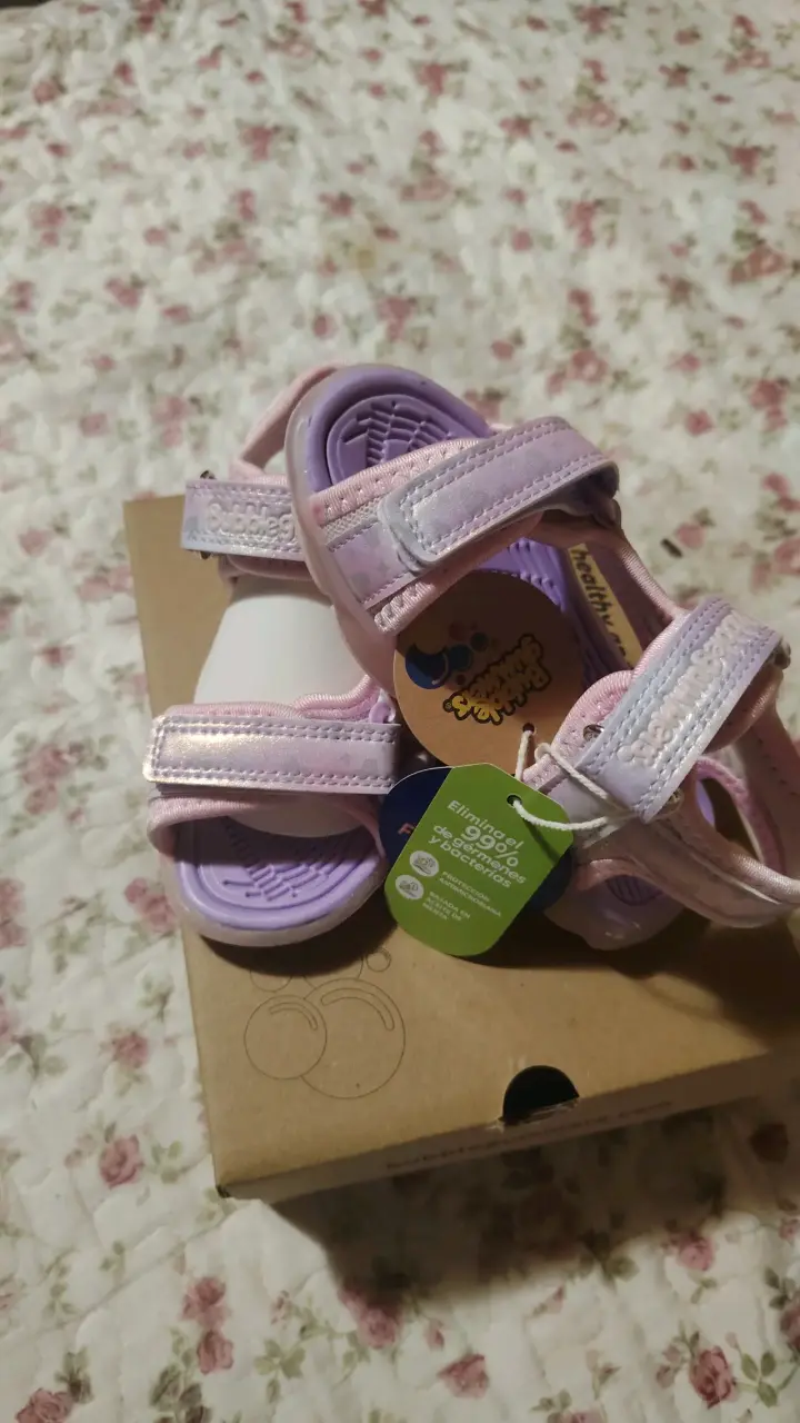 Sandalias rosadas Bubblegummers nuevas - 1
