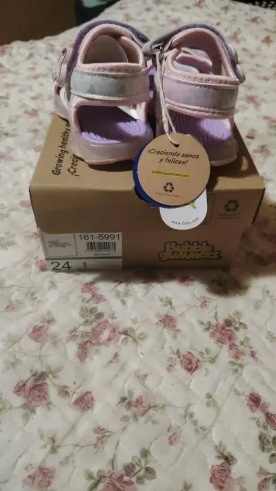 Sandalias rosadas Bubblegummers nuevas - miniatura 2