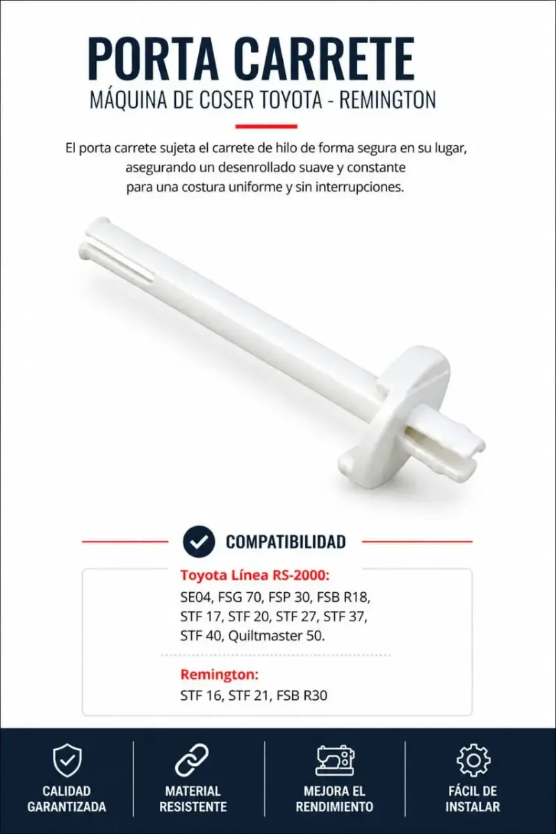 Porta carrete máquina de coser Toyota