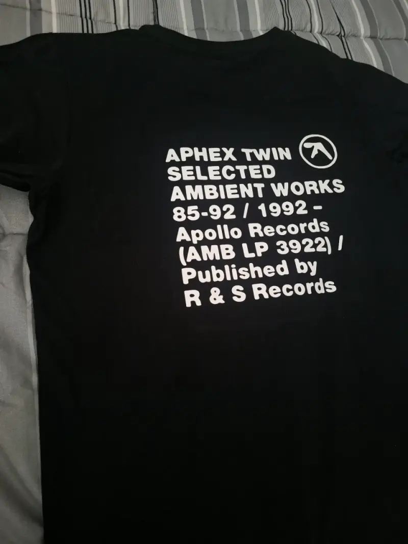 Polera negra aphex twin - 2