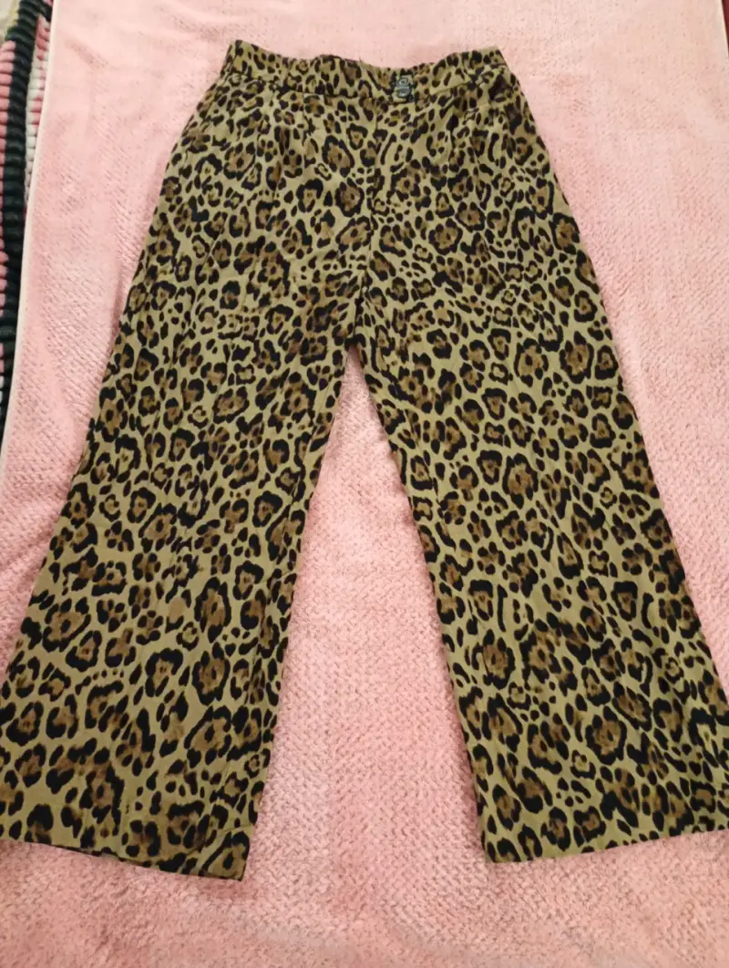 Pantalones estampado leopardo mujer - 2