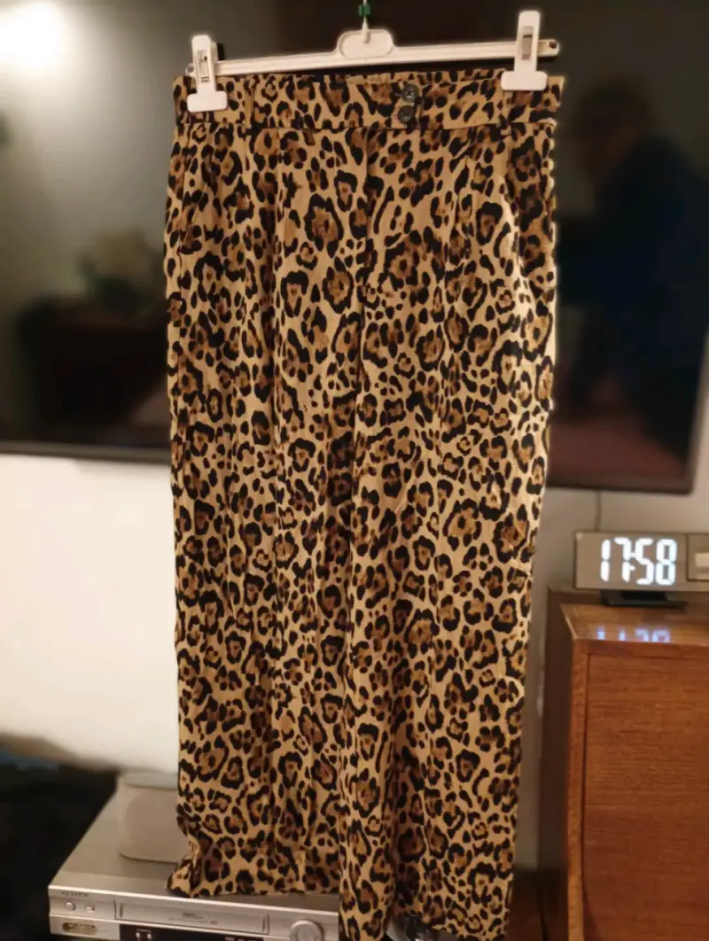 Pantalones estampado leopardo mujer - 3