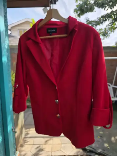 Blazer rojo elegante - miniatura 1