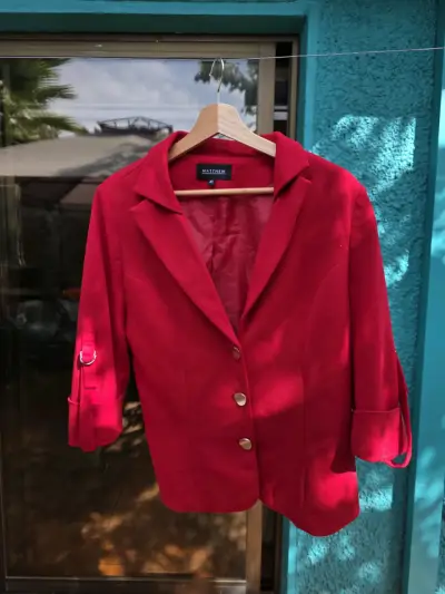 Blazer rojo elegante - miniatura 3