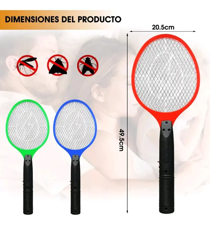 Raqueta matamoscas eléctrica - 1