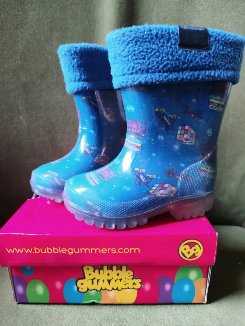 Botas de lluvia azul para niños - 1