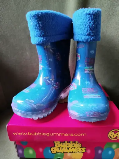 Botas de lluvia azul para niños - miniatura 3