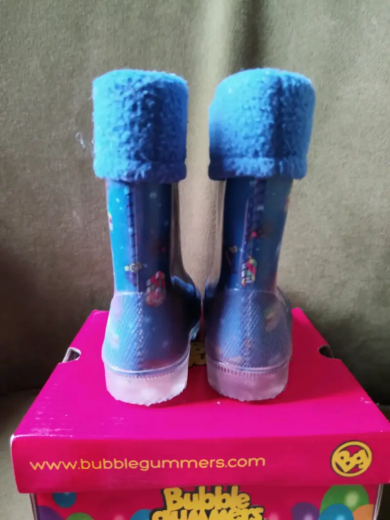 Botas de lluvia azul para niños - 4