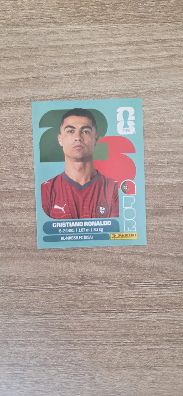 Lámina Panini Cristiano Ronaldo 2026