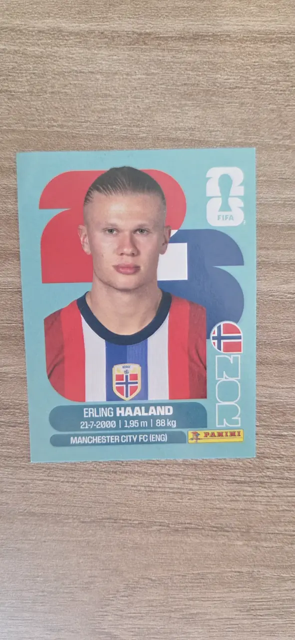 Lámina Panini Erling Haaland 2026