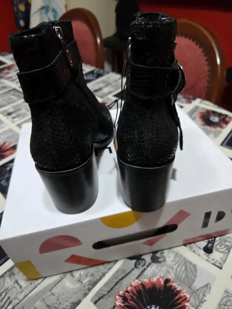 Botines negros de tacón - 1