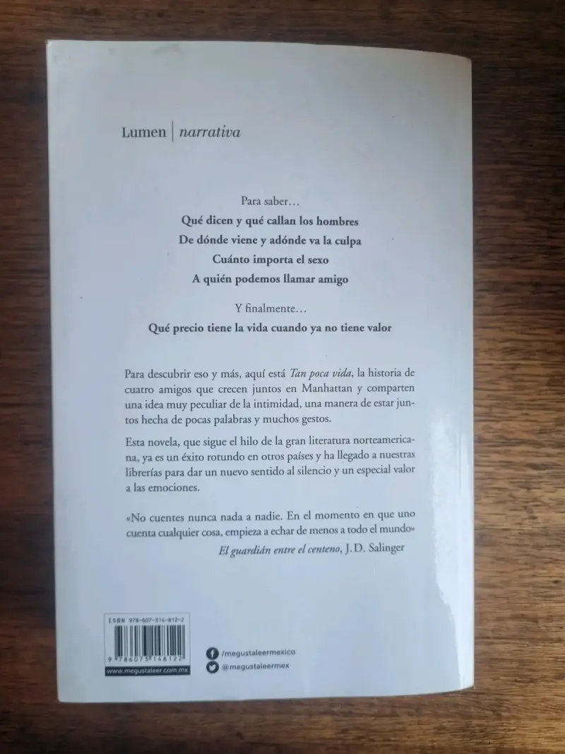 Libro 'Tan poca vida' de Hanya Yanagihara - 2