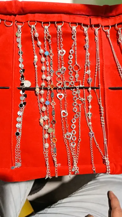 Conjunto de cadenas de plata 925 italiana - miniatura 2
