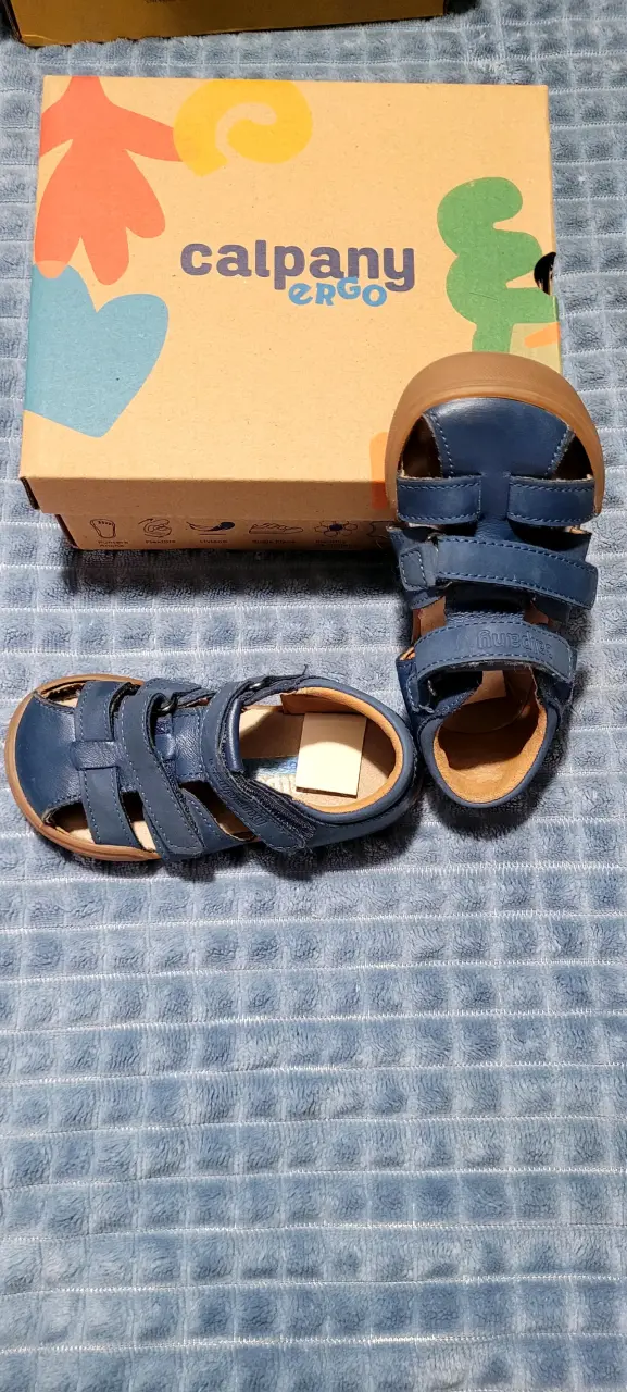 Sandalias calpany infantiles azul marino - 1