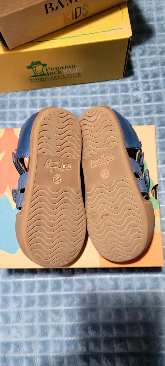 Sandalias calpany infantiles azul marino - 2