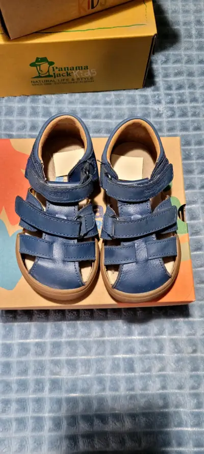 Sandalias calpany  infantiles azul marino - miniatura 4