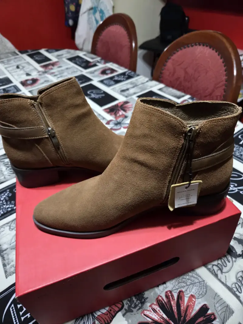 Botines de gamuza marrón - 2