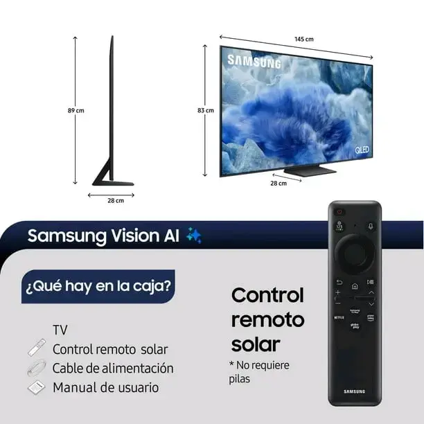 Smart Samsung 65" QLED 4K UHD Vision IA✨️ - 6