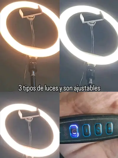 Anillo de luz LED ajustable - miniatura 1
