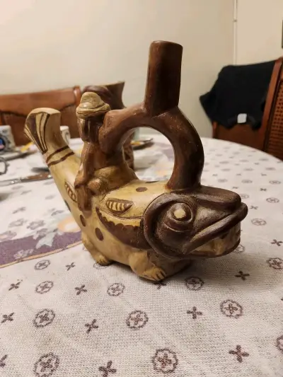 Figura en greda artesanal - miniatura 2