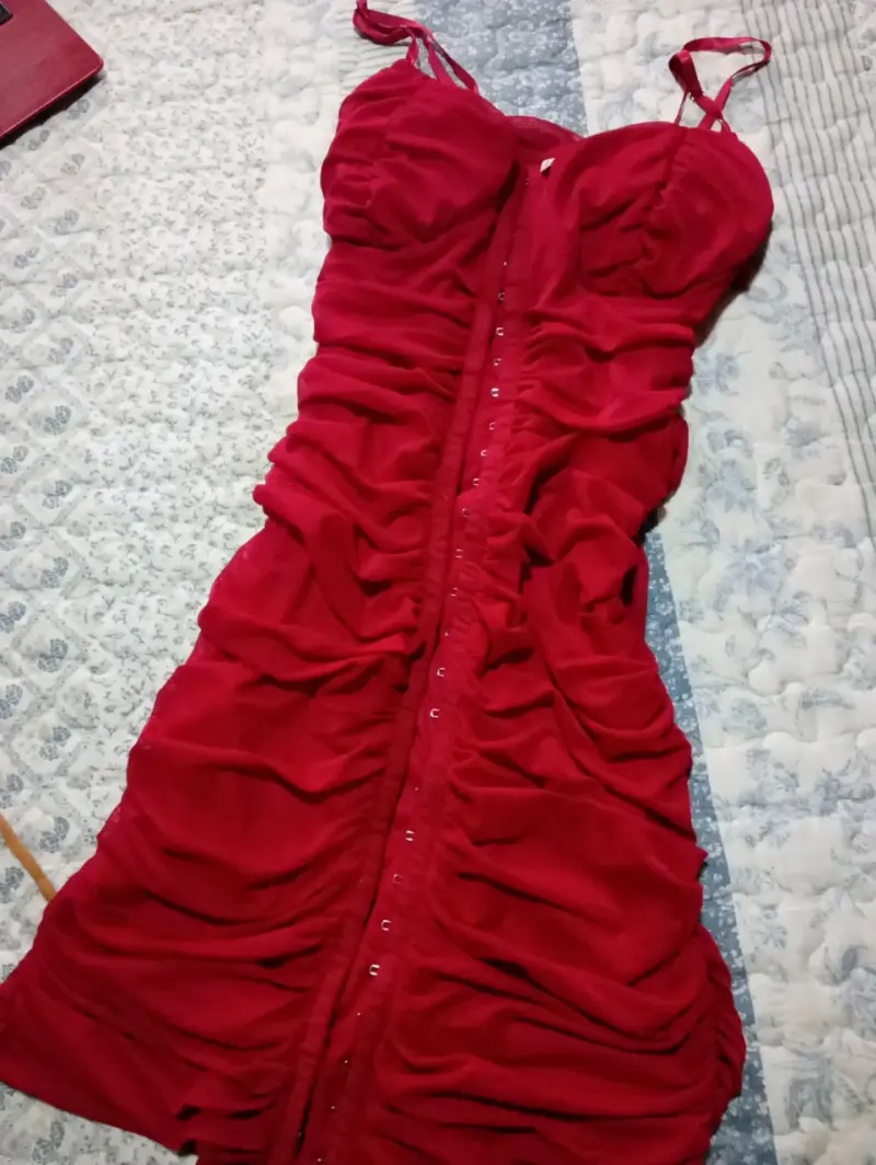 Vestido rojo ajustado