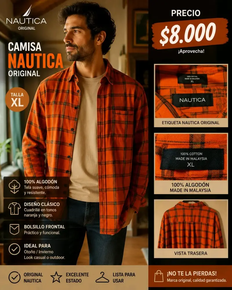 Camisa Náutica original XL
