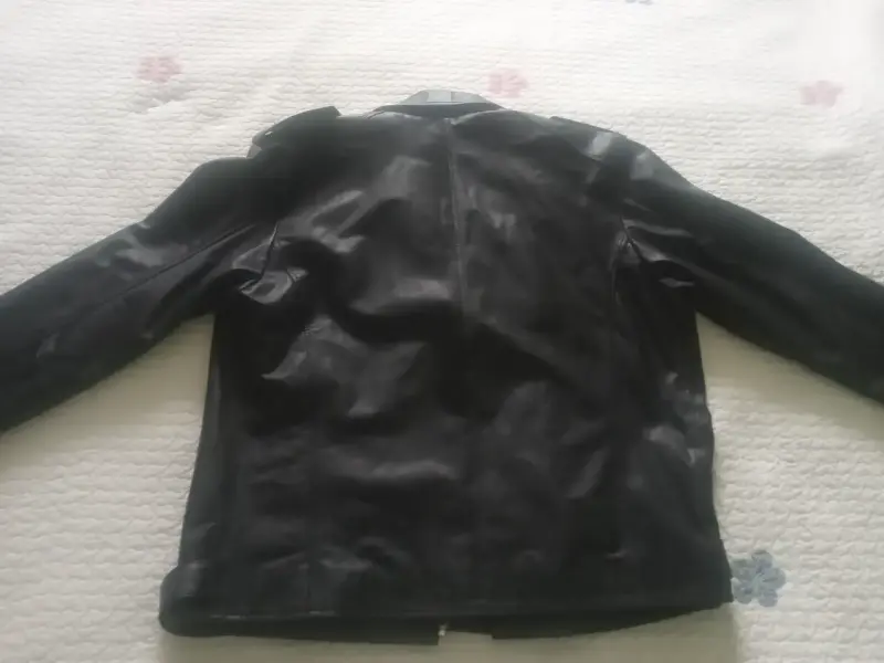 Chaqueta de cuero argentino negra (Preta) - 2