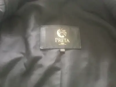 Chaqueta de cuero argentino negra (Preta) - miniatura 4