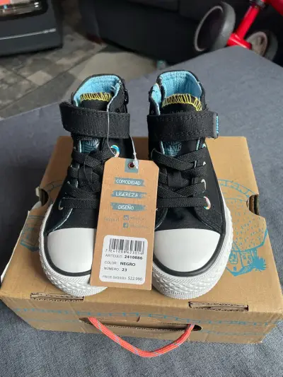 Zapatillas urbanas caña velcro niño - miniatura 1
