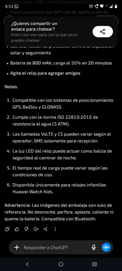 Smartwatch Huawei rosa dorado - miniatura 4