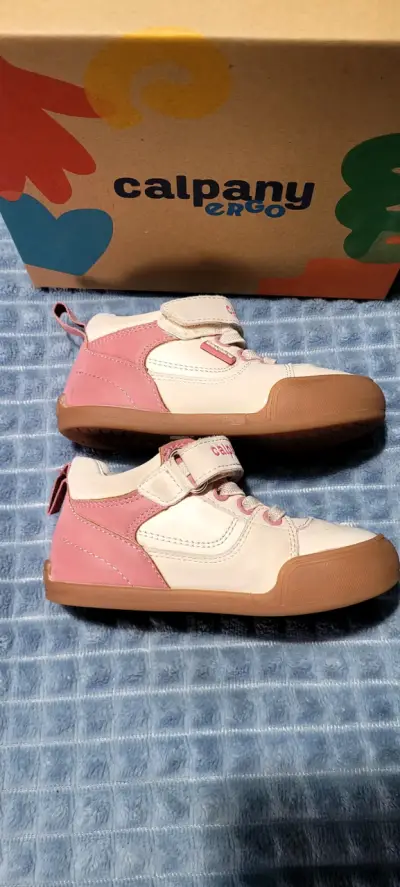 Zapatos bebé Calpany rosados - miniatura 1