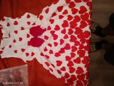 Conjunto Vestido infantil  y chalequito - miniatura 1
