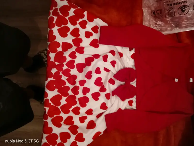 Conjunto Vestido infantil y chalequito - 2
