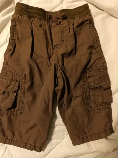 Shorts cargo café para niño - miniatura 1