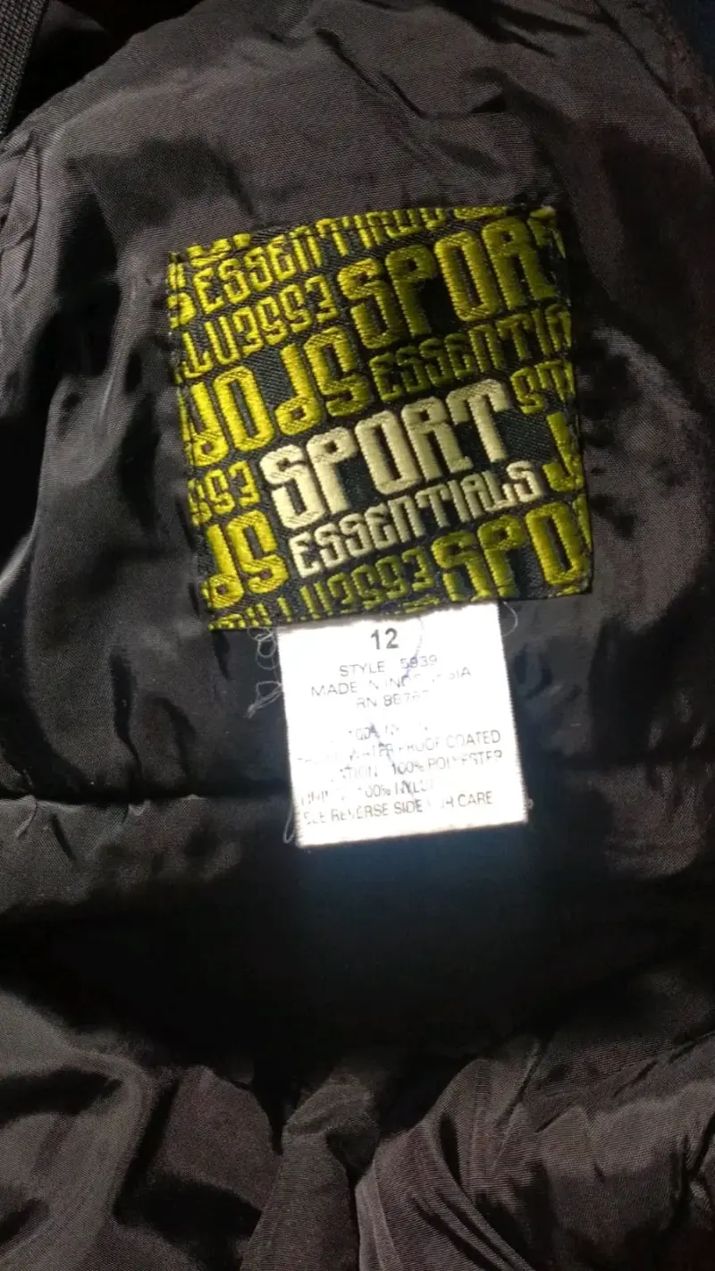 Buzón térmico negro unisex. Talla 12 - 4